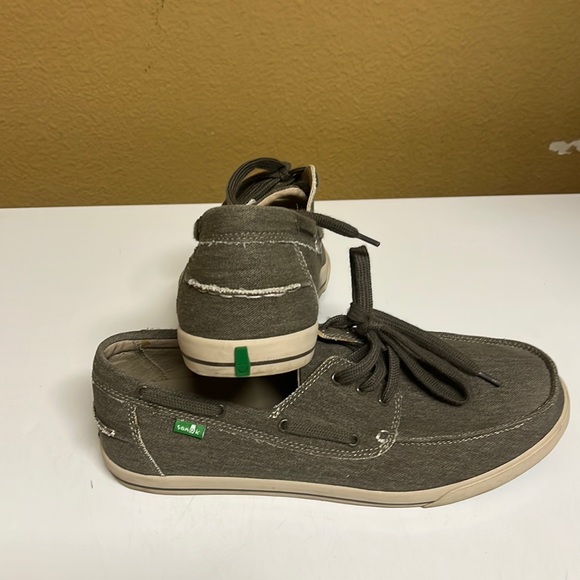 Sanuk Mens Sea Boat Deck Shoes Size 1 